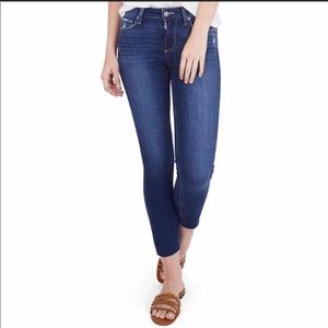 Paige Kylie Crop Raw Edge Jeans size 29